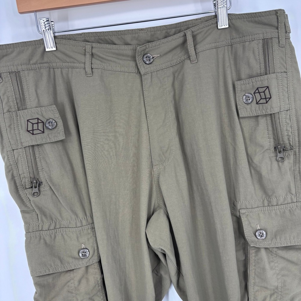 Clothing Arts P Cubed Cargo Pants Men 36x30 Brown Pickpocket Proof Travel Hiking